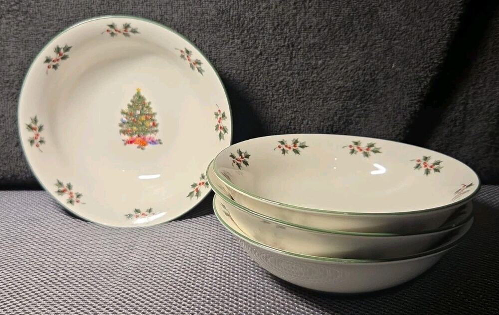 gibson noel morning Ceramic Bowls Set Of 4 6 In Diameter